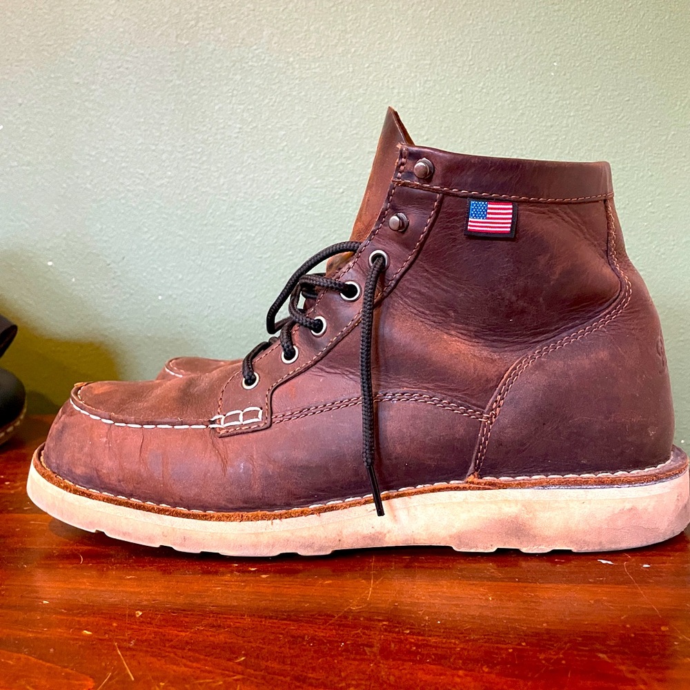 Danner BULL RUN Moc Toe Leather Boots (Men 13)